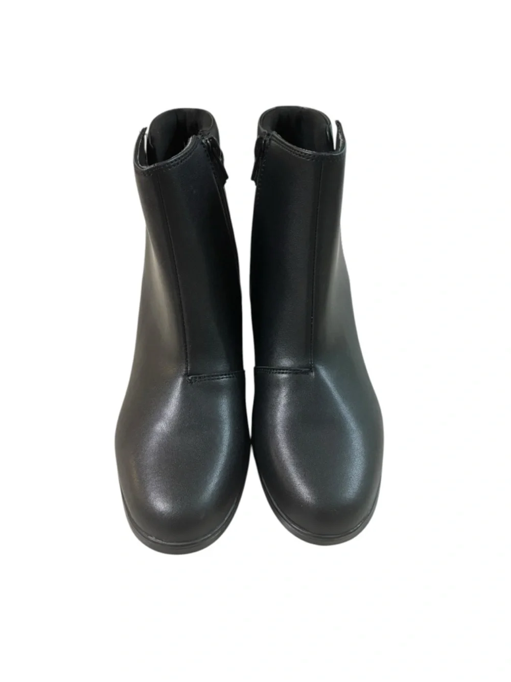 Clarks Emily2 Belle Boots Womens Size 9 Black Leather Ankle Booties Heel Zip - Picture 2 of 15